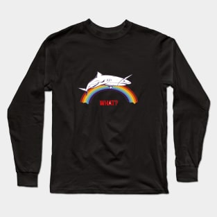 Shark Raibow pride gay Long Sleeve T-Shirt